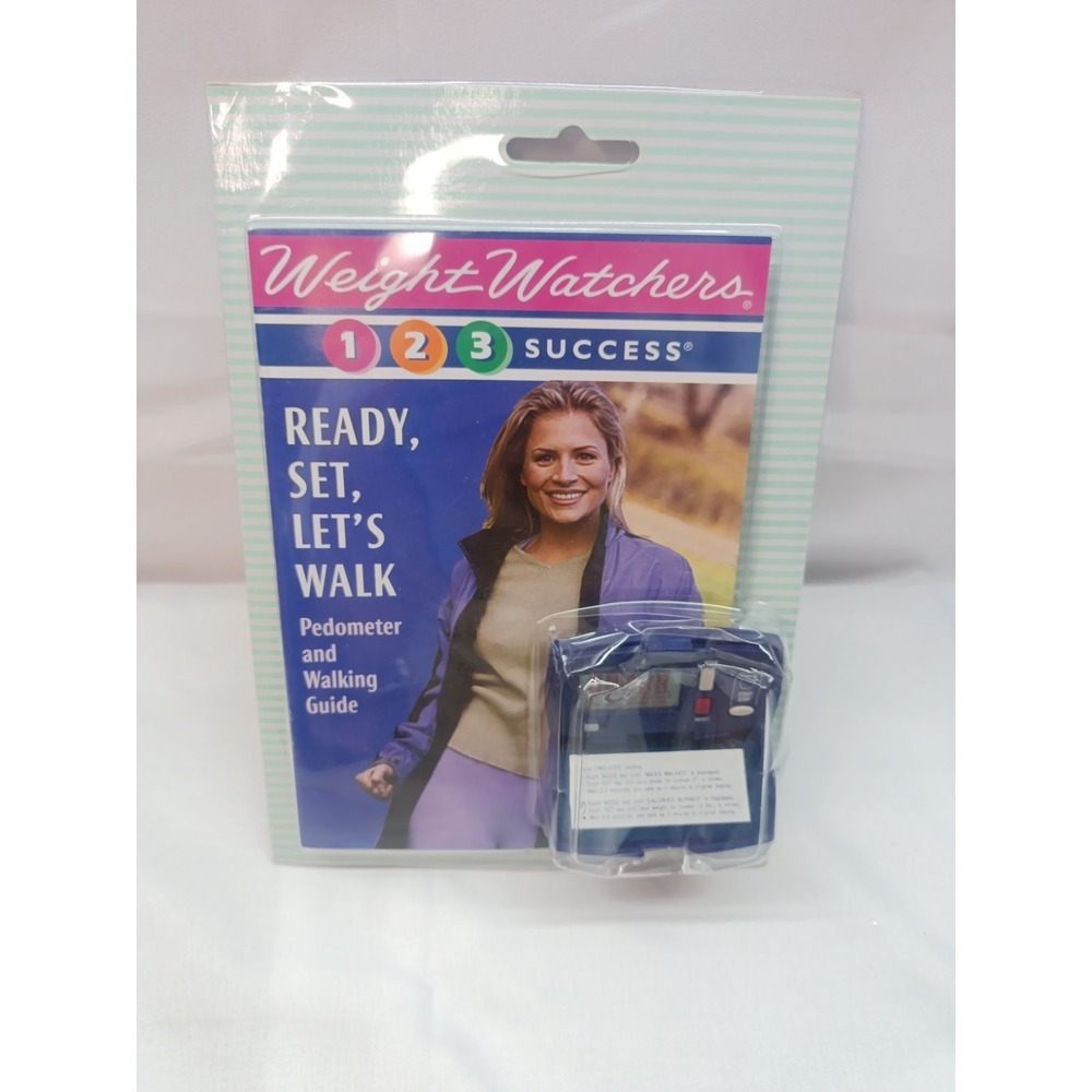 Vtg Weight Watchers Ready Set Walk Pedometer‎ and Walking Guide 1998 NOS Sealed